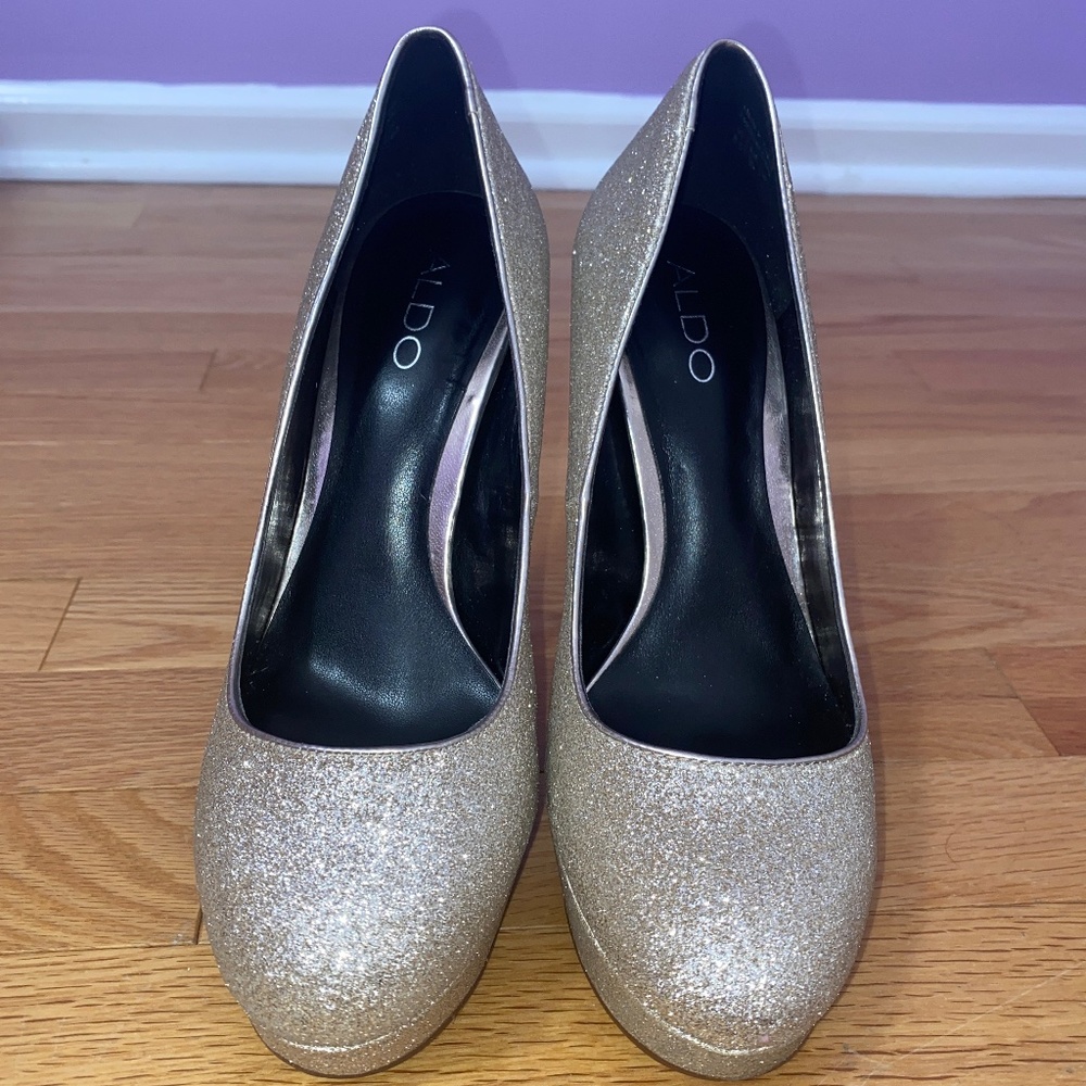 Aldo High Heels Size 8.5 Color Rose Gold